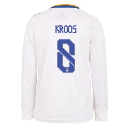 Camisola Real Madrid Toni Kroos 8 Principal 2021 2022 – Manga Comprida